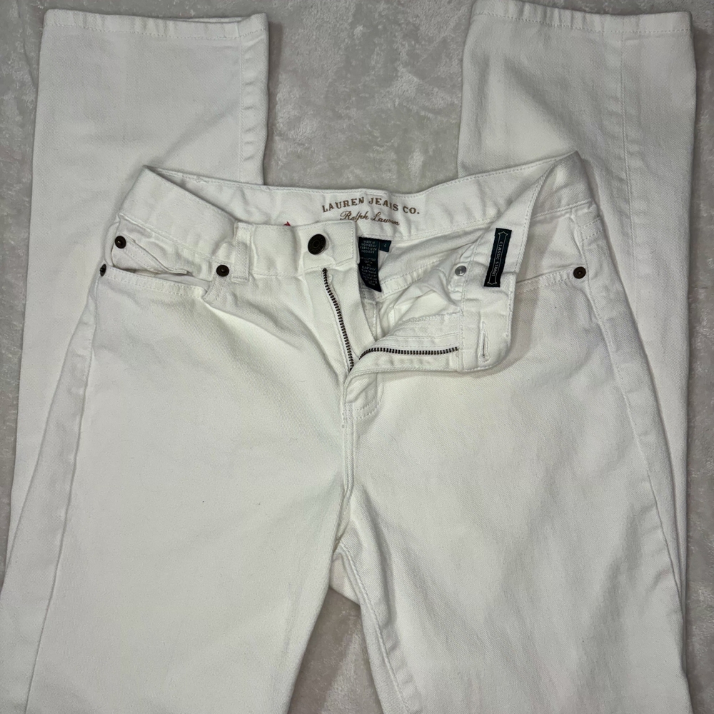 Ralph Lauren Women's Crisp White Skinny Jeans